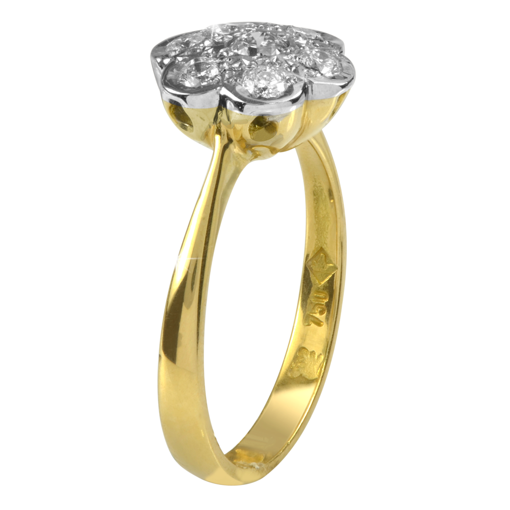 Angela Diamond Cluster Ring