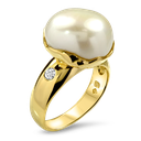 Freeform Pearl Ring