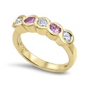 Lisa Ring - Diamond & Pink Sapphires