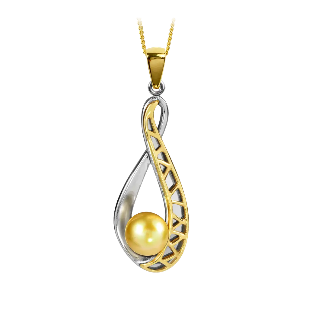 Myst Pendant Pearl (9ct Two Tone).webp