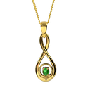 Infinity Emerald Pendant 