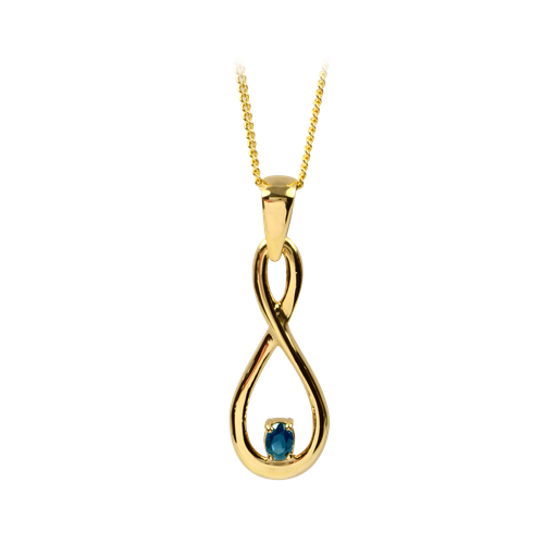 Infinity Sapphire Pendant 