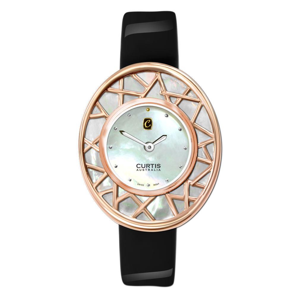 Myst Ladies Watch -Rose Gold, Mother of Pearl Dial