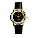 Sophia Ladies Watch - Yellow Gold, Black Dial 