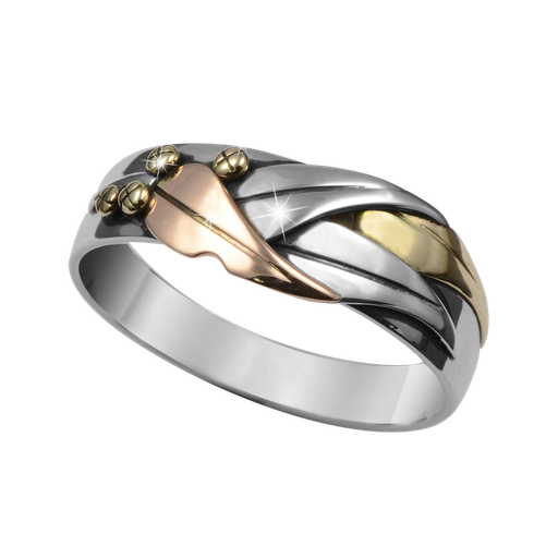 Woodland Gum Leaf Ring White Gold