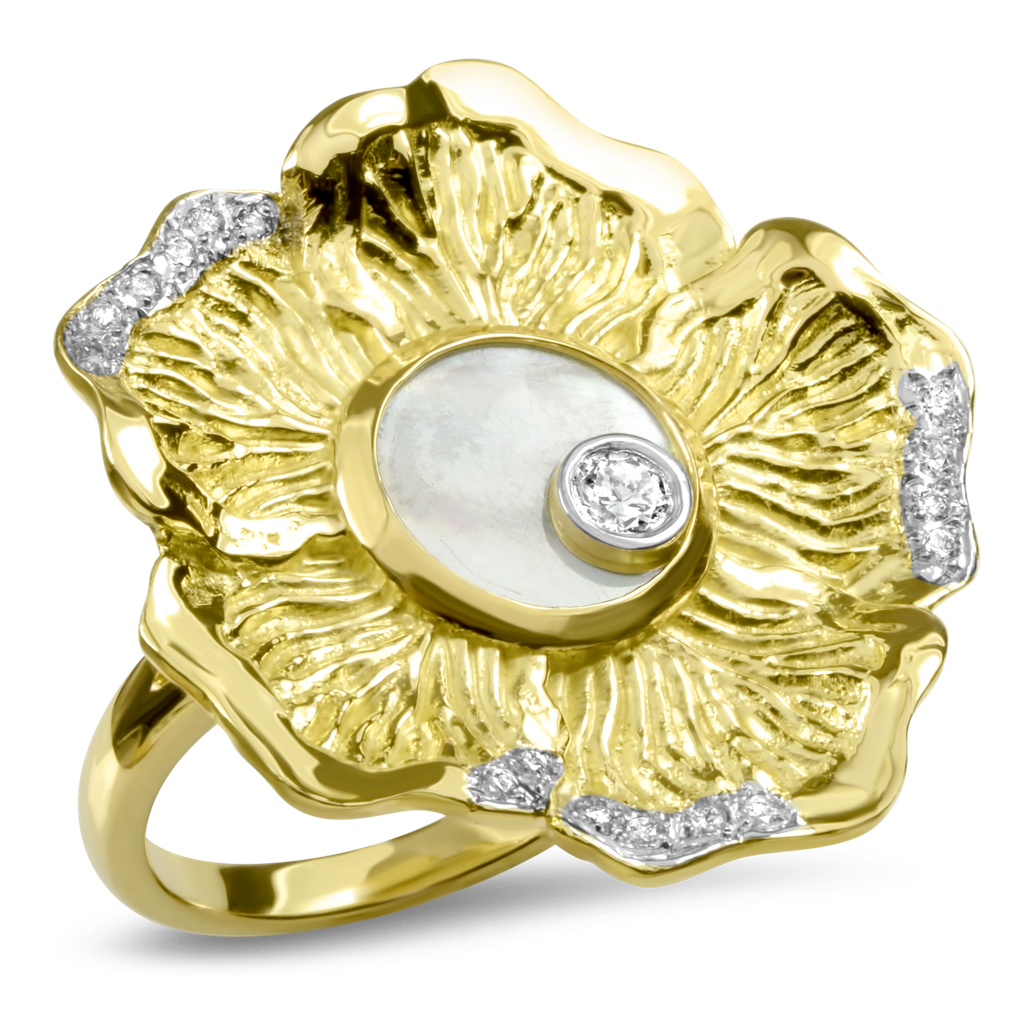 Floriale Ring Mother of Pearl & Diamond