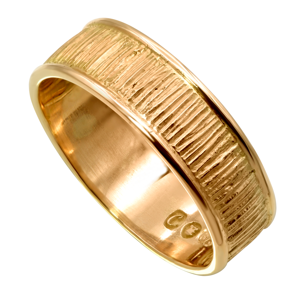 Bark Ribbed Ring 