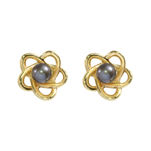 Orbit Earrings - Black Pearl