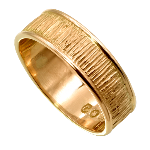 Bark Ribbed Ring 