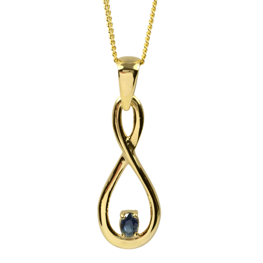 Infinity Sapphire Pendant 